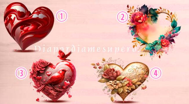 De acuerdo a tu elección en este test visual, sabrás lo que quiere decir tu corazón en estos momentos. De acuerdo a tu elección en este test visual, sabrás lo que quiere decir tu corazón en estos momentos.