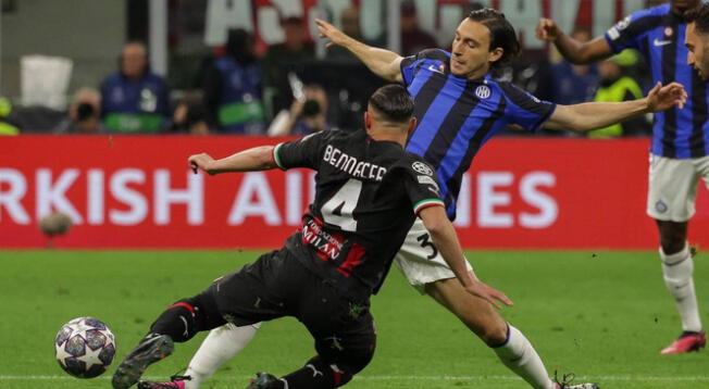 Inter superó al AC Milan por la ida de semifinales de Champions League