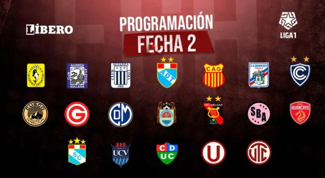 Liga 1: programación de la fecha 2 del Torneo Apertura