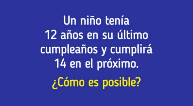 Solo tienes una oportunidad para resolver este curioso acertijo mental.