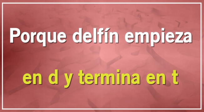 Analiza el enunciado y encuentra la solución del enigma. Analiza el enunciado y encuentra la solución del enigma.