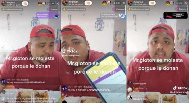 Usuarios bloquean cuenta de Yape de Mr. Glotón en vivo