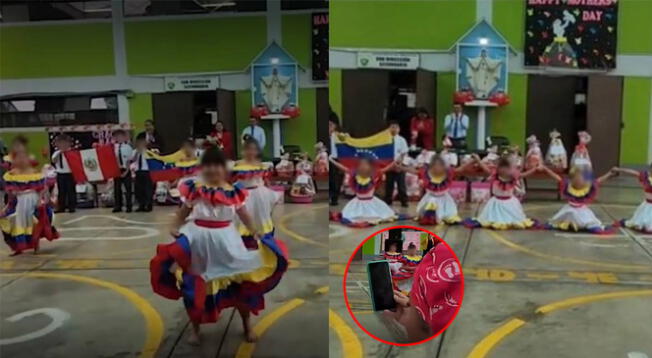 Niñas sorprenden con danza de 'Baile del tambor' por el Día de la Madre