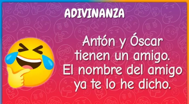 Anímate a resolver este complicado acertijo basado en una adivinanza.