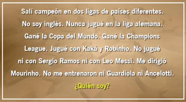 Solo una persona hábil y fanática del fútbol podrá superar esta prueba.