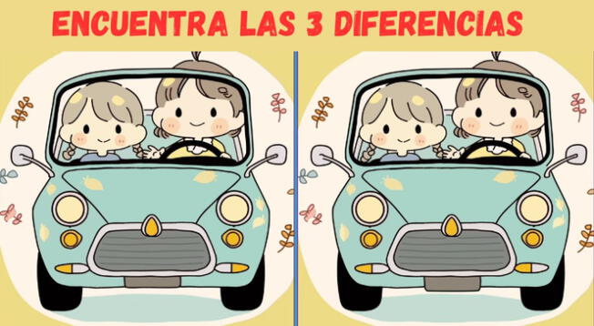 Descubre las tres diferencias en la siguiente imagen Descubre las tres diferencias en la siguiente imagen