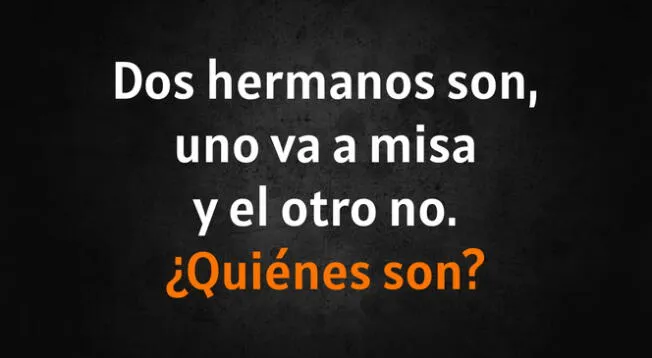 Pon a prueba tu destreza mental y responde la interrogante en segundos. Pon a prueba tu destreza mental y responde la interrogante en segundos.
