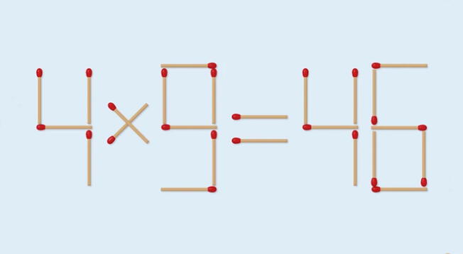 Solo los más hábiles podrán superar esta prueba matemática con cerillos.