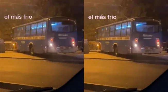 Bus de El Chino es blanco de críticas en TikTok por ir contra las normas de tránsito.