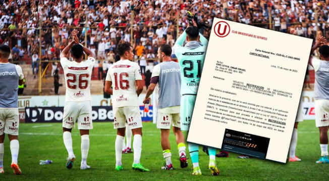 Universitario le mandó una carta notarial al periodista Omar Oré.
