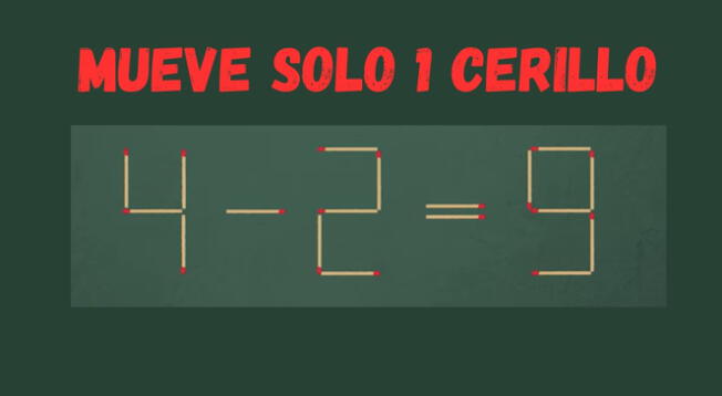 Mueve un solo cerillo y sé un genio Mueve un solo cerillo y sé un genio