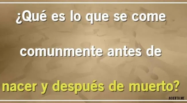 ¿Cuál es la respuesta? Piensa bien y responde en 8 segundos