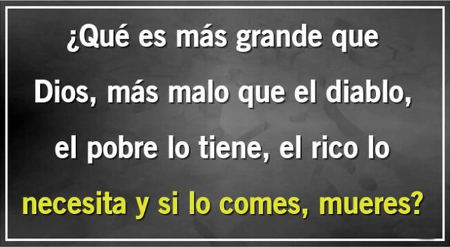 Solo los más inteligentes podrán encontrar la respuesta de este acertijo extremo.