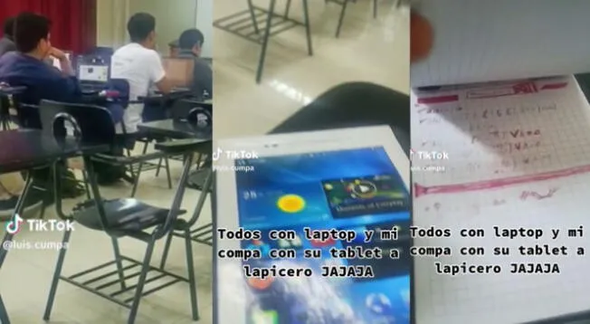 Llevo su libreta en forma de tablet y confundió a más de uno