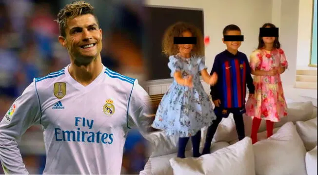 Hijo de Cristiano Ronaldo se luce con la camiseta de Barcelona