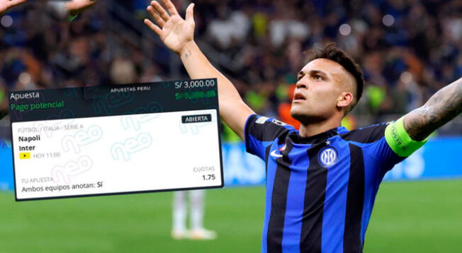 El fanático se podría llevar mile de soles si el Inter 'golea' al Napoli.