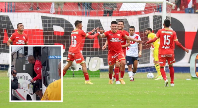 Sport Huancayo llegó al estadio en un micro de la ruta 4609.