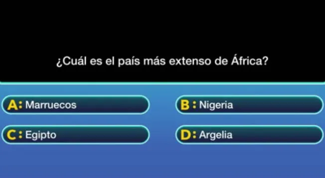 Tienes 8 segundos para poder responder acertadamente en este ejercicio