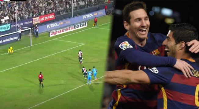 A lo Messi y Suárez: Barcos hace pase gol en penal a Lavandeira y anotó el 6-1 en Matute.