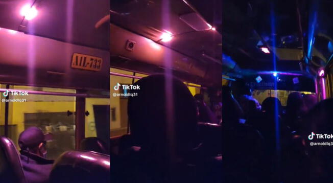 'Combi' fue transformada en "discoteca" y es furor en TikTok