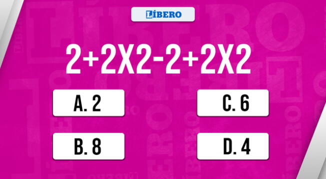 Piensa correctamente y acierta la respuesta de este desafío online de matemática básica.