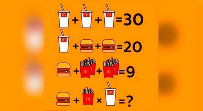 Encuentra el precio de la comida rápida en menos de 10 segundos y resuelve el problema.