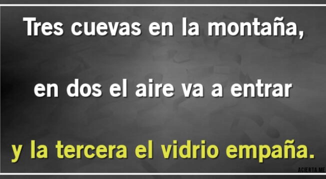 El complejo y divertido acertijo mental del día de hoy.