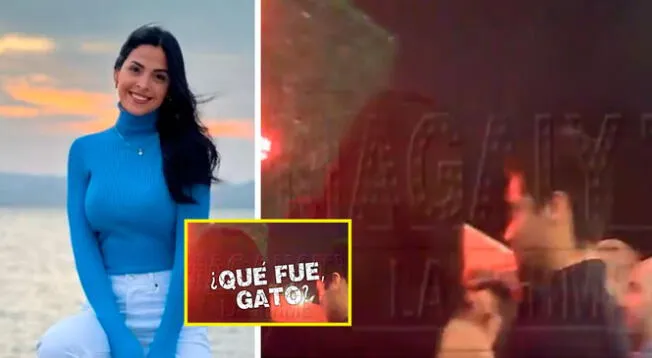 La excandidata al Miss Perú estuvo en una fiesta con Rodrigo Cuba, quien hace poco terminó su relación.