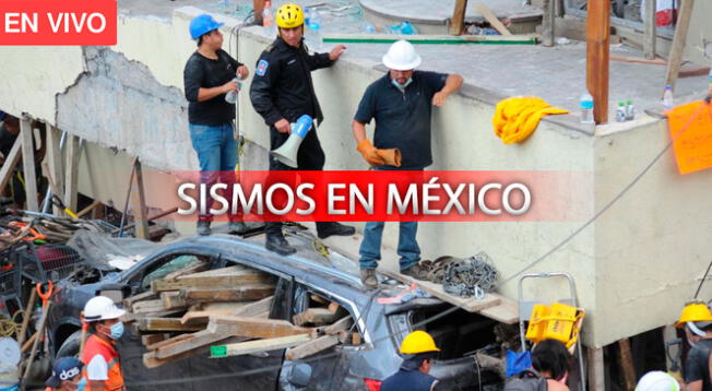 Bomberos, soldados y voluntarios buscan a los sobrevivientes tras terremoto en Ciudad de México.