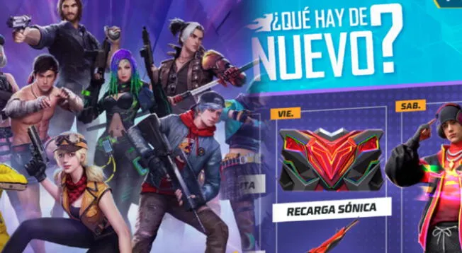 Conoce el listado de items más importantes de la agenda semanal de Free Fire.