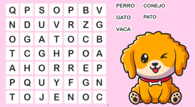 Agudiza tus sentidos y encuentra todas las palabras en 5 segundos. ¿Lo lograrás?