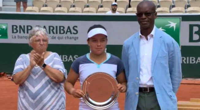 Lucciana Pérez es por primera vez subcampena junior en un Grand Slam.