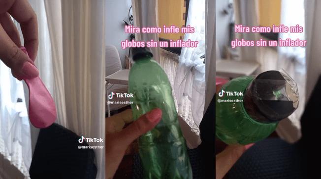 Seguro no sabías que puedes inflar tus globos con tan solo una botella de plástico.