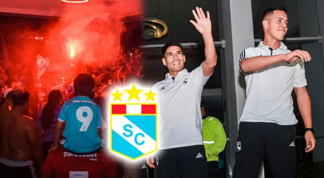 Hinchas de Sporting Cristal realizaron banderazo en Sullana