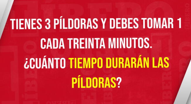 Tendrás un total de 7 segundos para responder correctamente esta difícil incógnita.