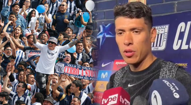 Jesús Castillo se mostró orgulloso por la hinchada de Alianza Lima