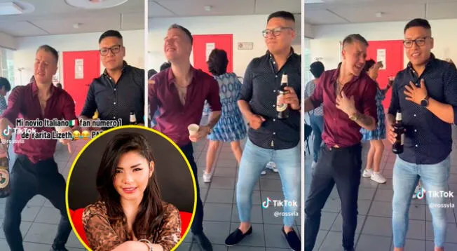 La joven peruana llevó a su pareja a una fiesta, sin imaginar lo que haría al lado de sus familiares.