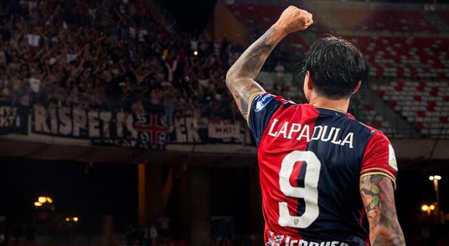 Gianluca Lapadula se pronunció tras victoria de Cagliari ante Bari