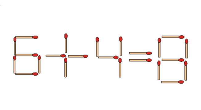 Reta tu intelecto y descubre qué cerillos debes quitar para que la ecuación sea correcta.