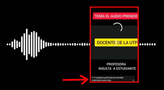 Profesora de la UTP dejó audio encendido e insultó a uno de sus alumnos