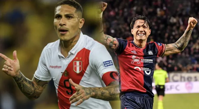 Paolo Guerrero felicitó a Gianluca Lapadula por el ascenso con el Cagliari de Italia