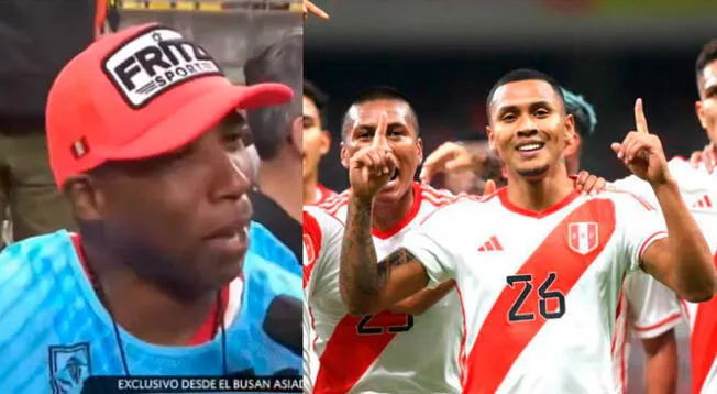 El exfutbolista se lució renovado en el partido entre Perú y Corea.