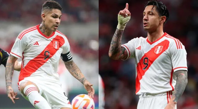 Paolo Guerrero y Gianluca Lapadula, los delanteros de la selección peruana