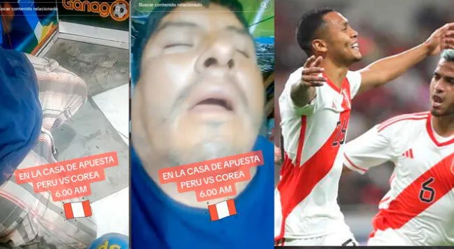 El hincha no soportó el cansanció y se quedó dormido en plena 'Casa de apuestas'.