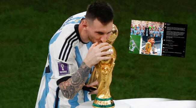 Lionel Messi dejó emotivo mensaje al recordar título del Mundial Qatar 2022