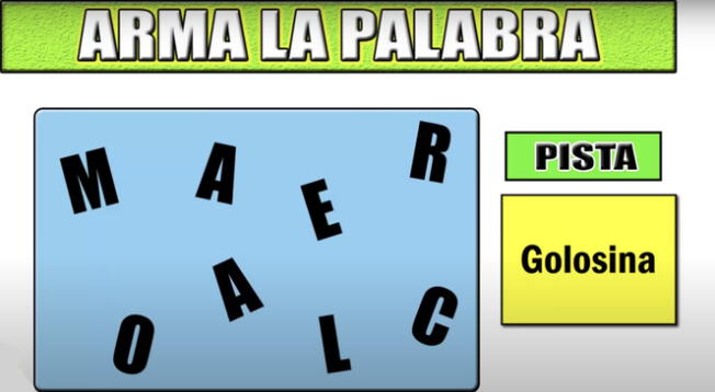 Reta tu destreza mental y descifra la palabra oculta.