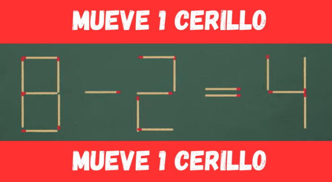 Solo un crack descubrirá cuál es el cerillo que se debe mover en este acertijo. Solo un crack descubrirá cuál es el cerillo que se debe mover en este acertijo.