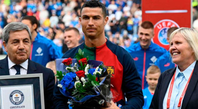 Cristiano Ronaldo recibió reconocimiento previo al Portugal vs. Islandia