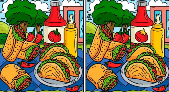 ¿Crees que logres ubicar las 10 desigualdades entre las imágenes de la comida mexicana?