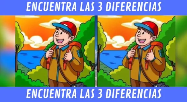 Halla las tres diferencias en la imagen y convierte en un genio total.